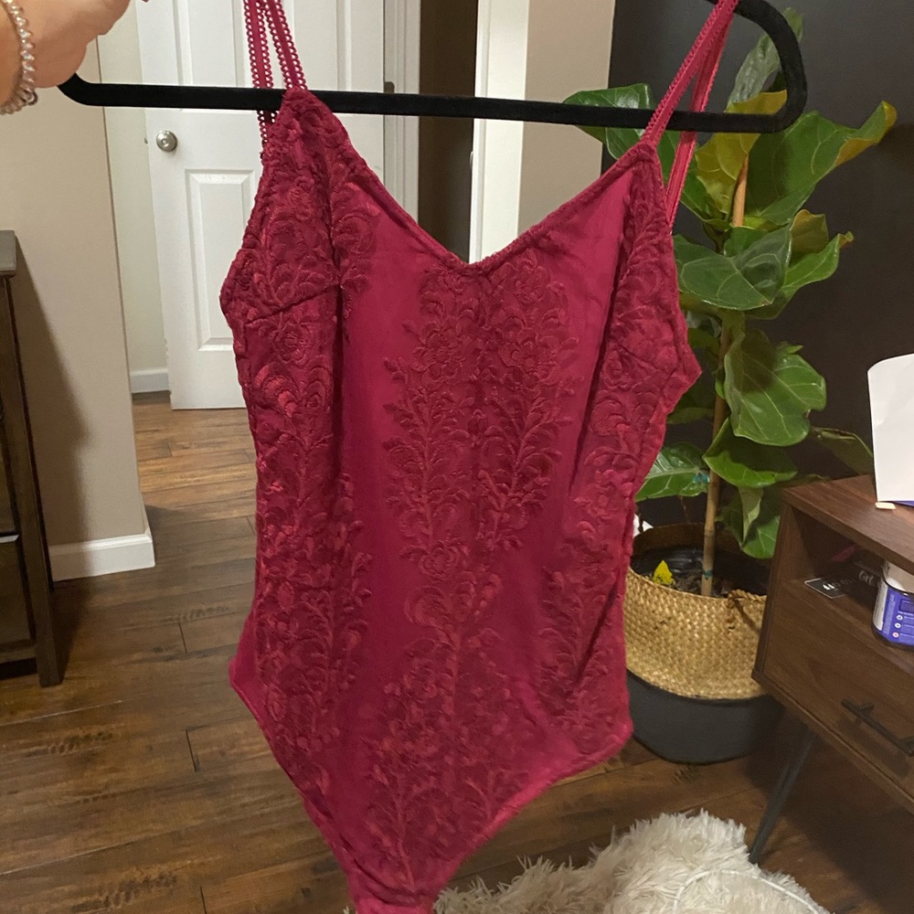 Red lace Bodysuit